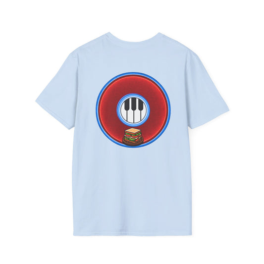 Classic Donut Tee - Unisex Soft-Style - "Rage Side Donut" - vivid red donut - variant 2