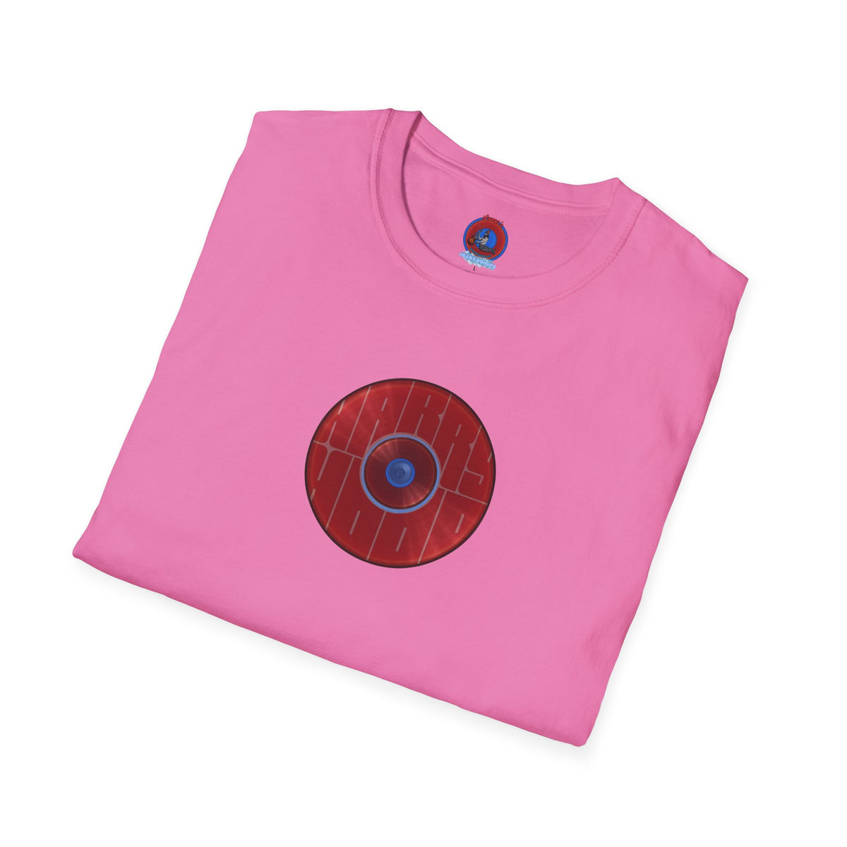 Classic Donut Tee - Unisex Soft-Style - "Harry's Hoodlum Donut" - series 1.0 - variant 2 - lights off/red donut(s)