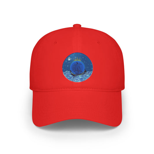 Lumpy Donut Baseball Cap - "The Official Donut of the Prince" - blue vivid donut w/