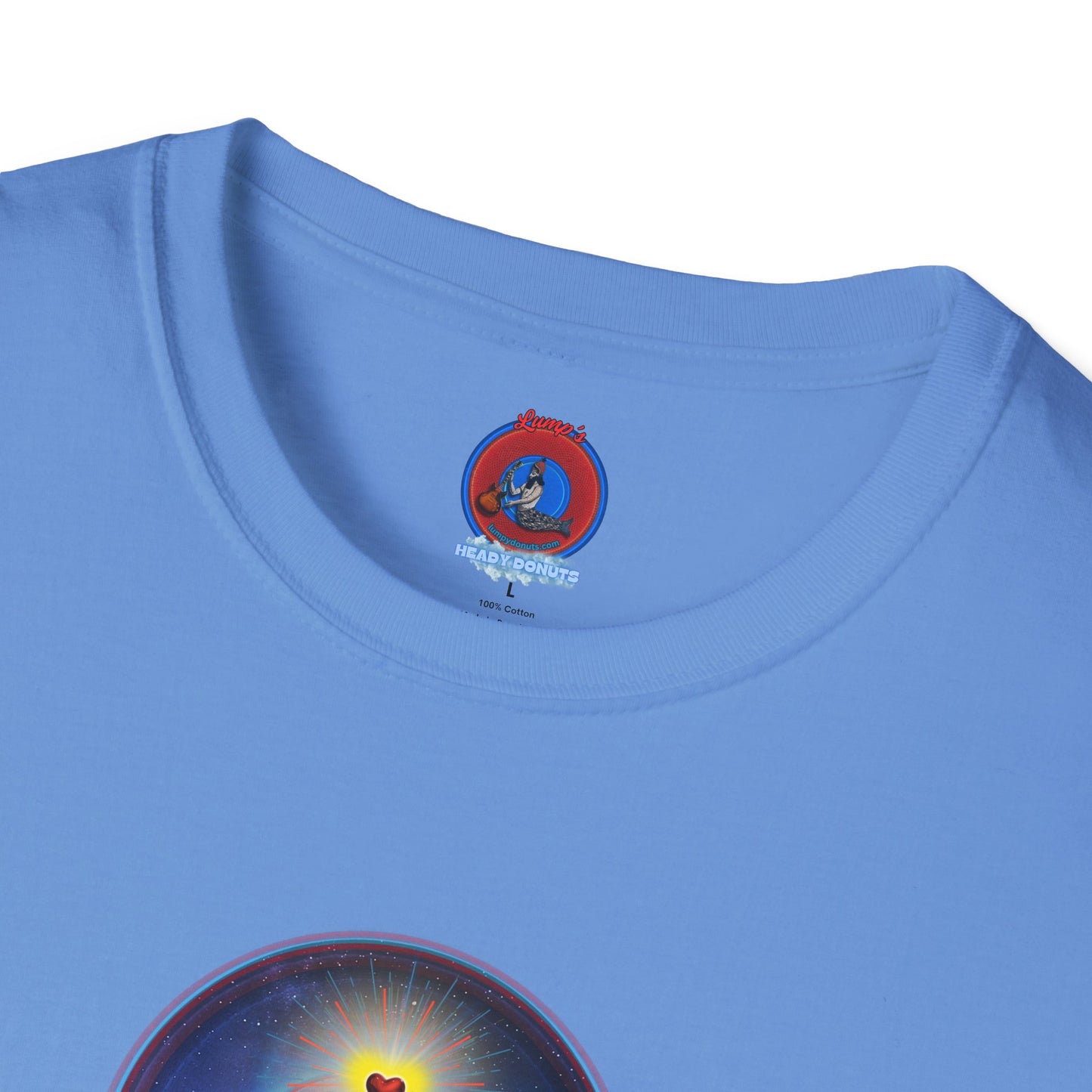 Classic Donut Tee - Unisex Soft-Style - "The Moring Donut' - vivid surreal donut