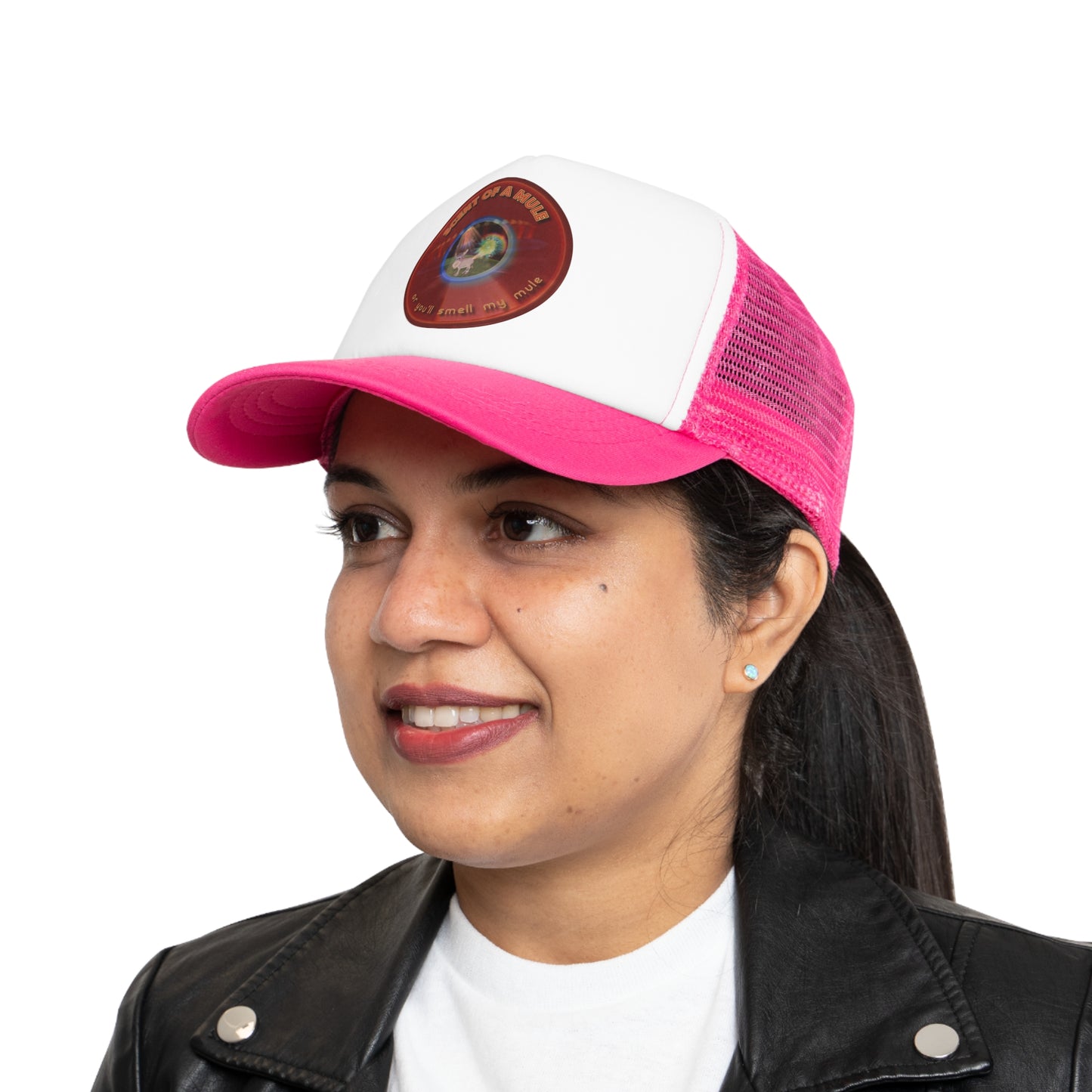 Lumpy Trucker Hat - "Scent of this Donut Hat is no Better" - variant 2 - red donut