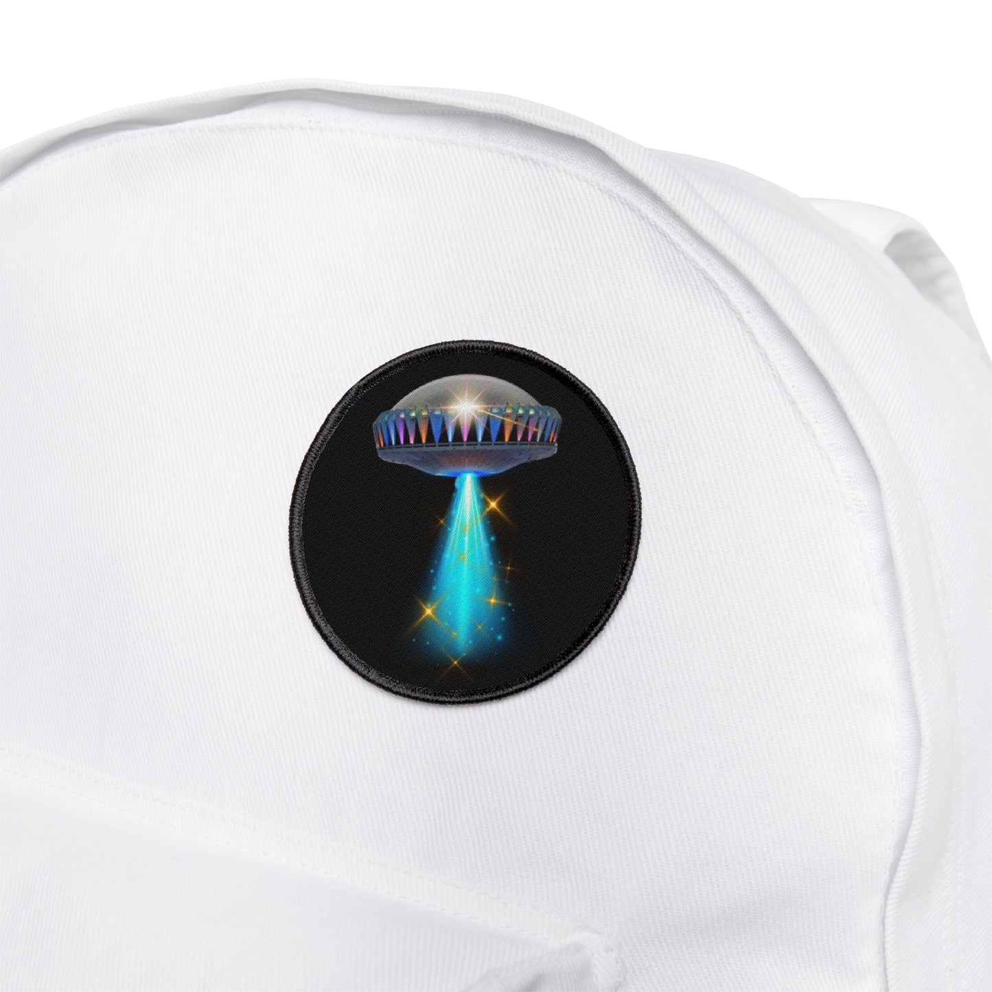 Iron-On Donut Patch - "Mothership Donut Towing Patch" - mothership solo - variant 1