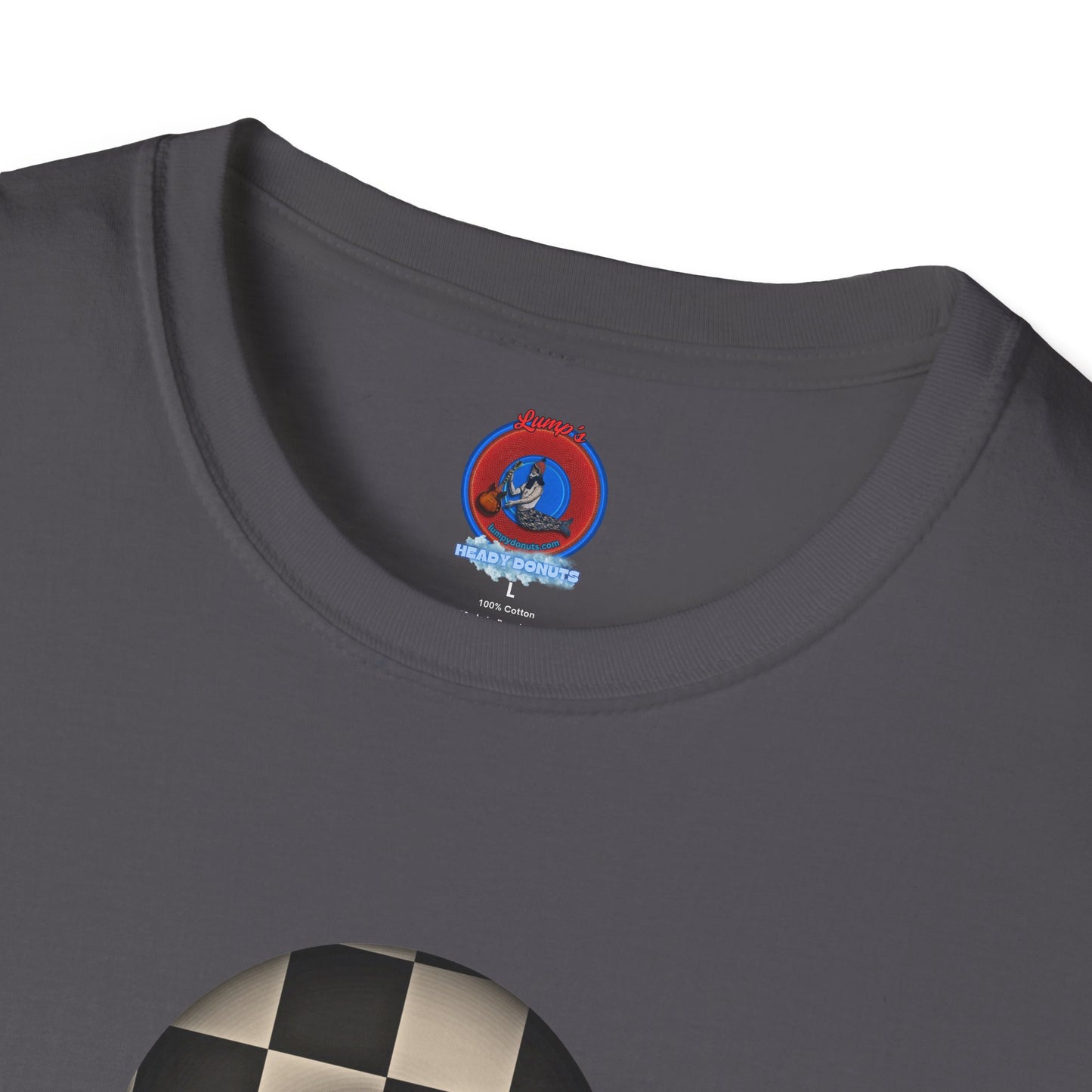 Classic Donut Tee - Unisex Soft-Style - "Bobby Phisher King's Donut no. 95" - chess donut