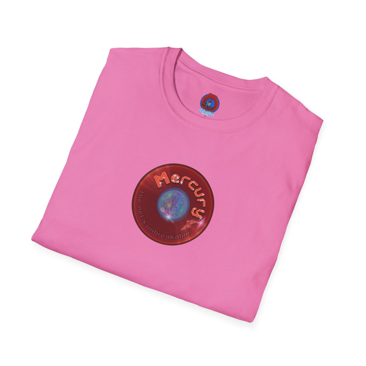 Classic Donut Tee - Unisex Soft-Style - "Donuts of the Gods" - series 1.0 - variant 4 - red donut