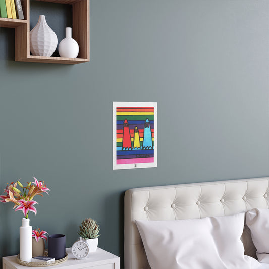 Matters Artwork - "3 Ghosts" - Poster Nut Print - 11" x 14"