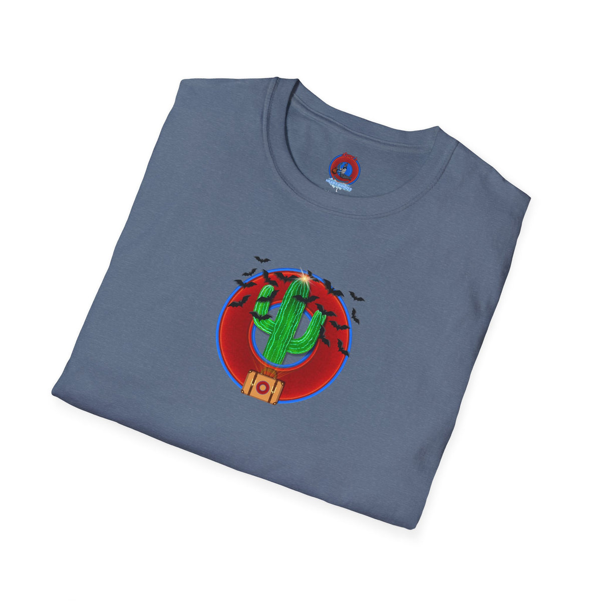 Classic Donut Tee - Unisex Soft-Style - "Raoul Duke's Sinfully Delicious Donut" - vivid red donut