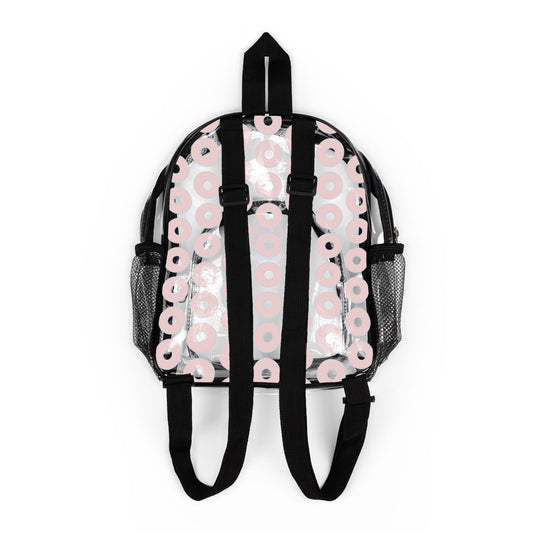 Lumpy Clear Pack/Concert Buddy - Lump's Philly Style Donut Print - red/blue