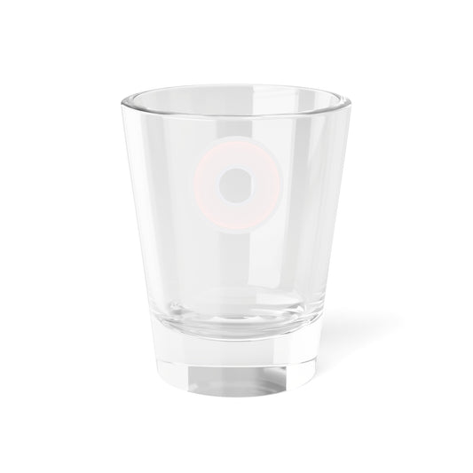 Bad Fishy Too - "Plain Vivid Dark Red/Dark Blue Donut" - Shot Glass, 1.5oz