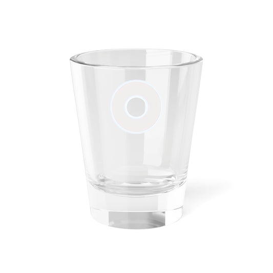 Bad Fishy Too - "Plain Vivid Burgundy/Light Blue Donut" - Shot Glass, 1.5oz