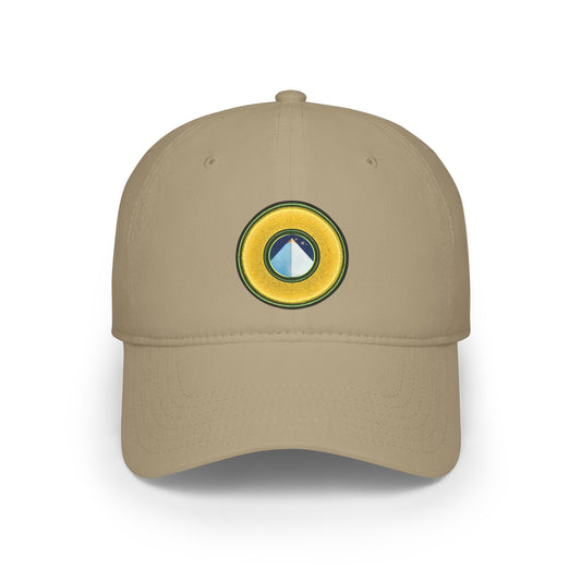 Lumpy Donut Baseball Cap - "Limestone Donut Caps So Large" - variant 3 - rustic golden donut w/