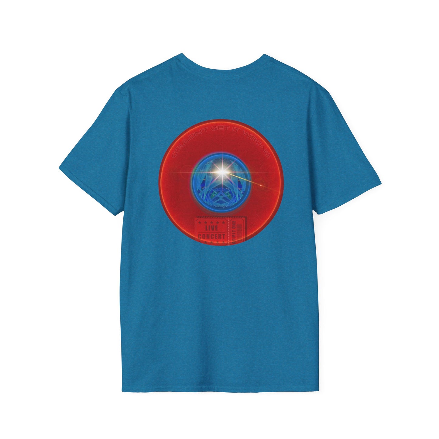 Classic Donut Tee - Unisex Soft-Style - "Golgi Donuts" - vivid red donut - variant 3