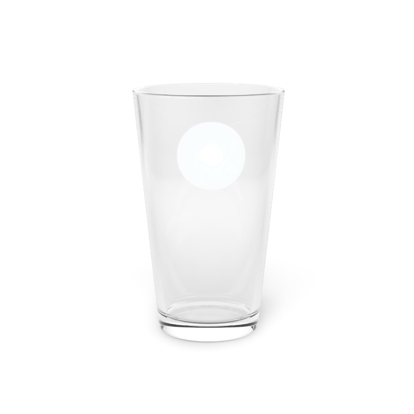16oz Lumpy Pint Glass - "It's Ice... Cube's Pint Glass" - variant 2 - blue cubed donut