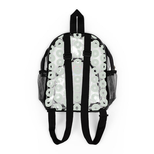 Lumpy Clear Pack/Concert Buddy - Plain Vivid Donut Print - green/light green