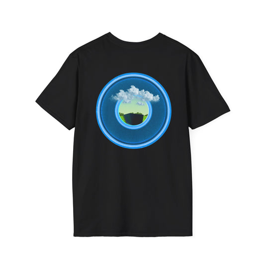 Classic Donut Tee - Unisex Soft-Style - "Got Rhombus?" - series 1.0 - variant 1 - blue/blue donut