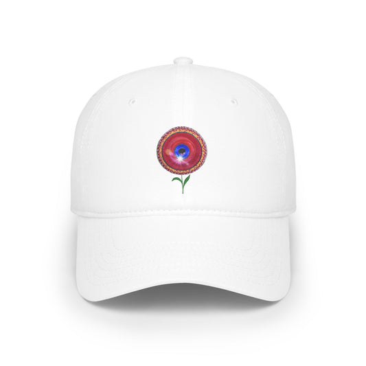 Lumpy Donut Baseball Cap - "Smell the Donuts Outside Cap" - variant 1 - flour donut w/