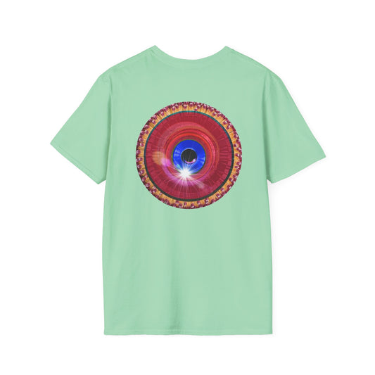 Classic Donut Tee - Unisex Soft-Style - "The Donut made with Solitary Flour" - red donut