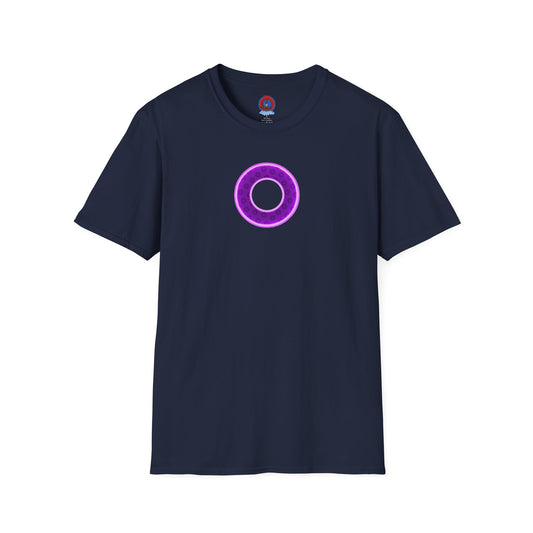 Plain Donuts/Unisex Soft-Style - "Plain Wide Mouthed Paradoxical Donuts" - dark purple/light purple donuts