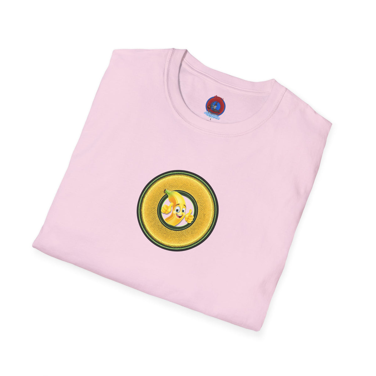 Classic Donut Tee - Unisex Soft-Style - "Dis sheet, it's bananas!" - series 1.0 - variant 5 - golden donut