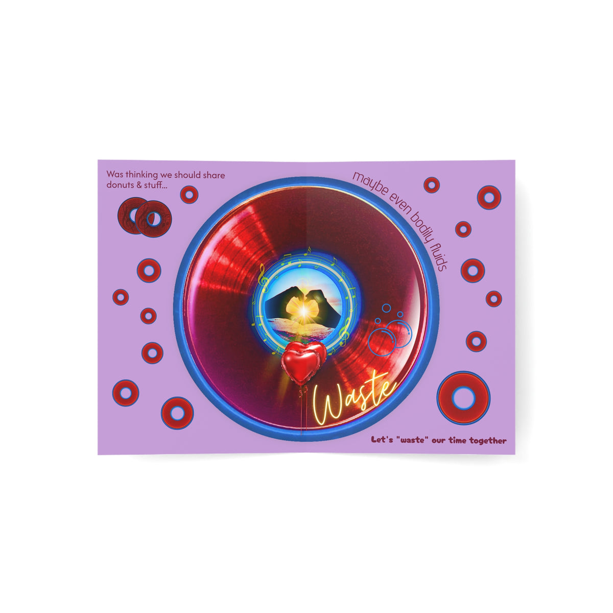 Lumpy Wishes - "Want to Share These Donuts?" - phriends/phamily greeting card series