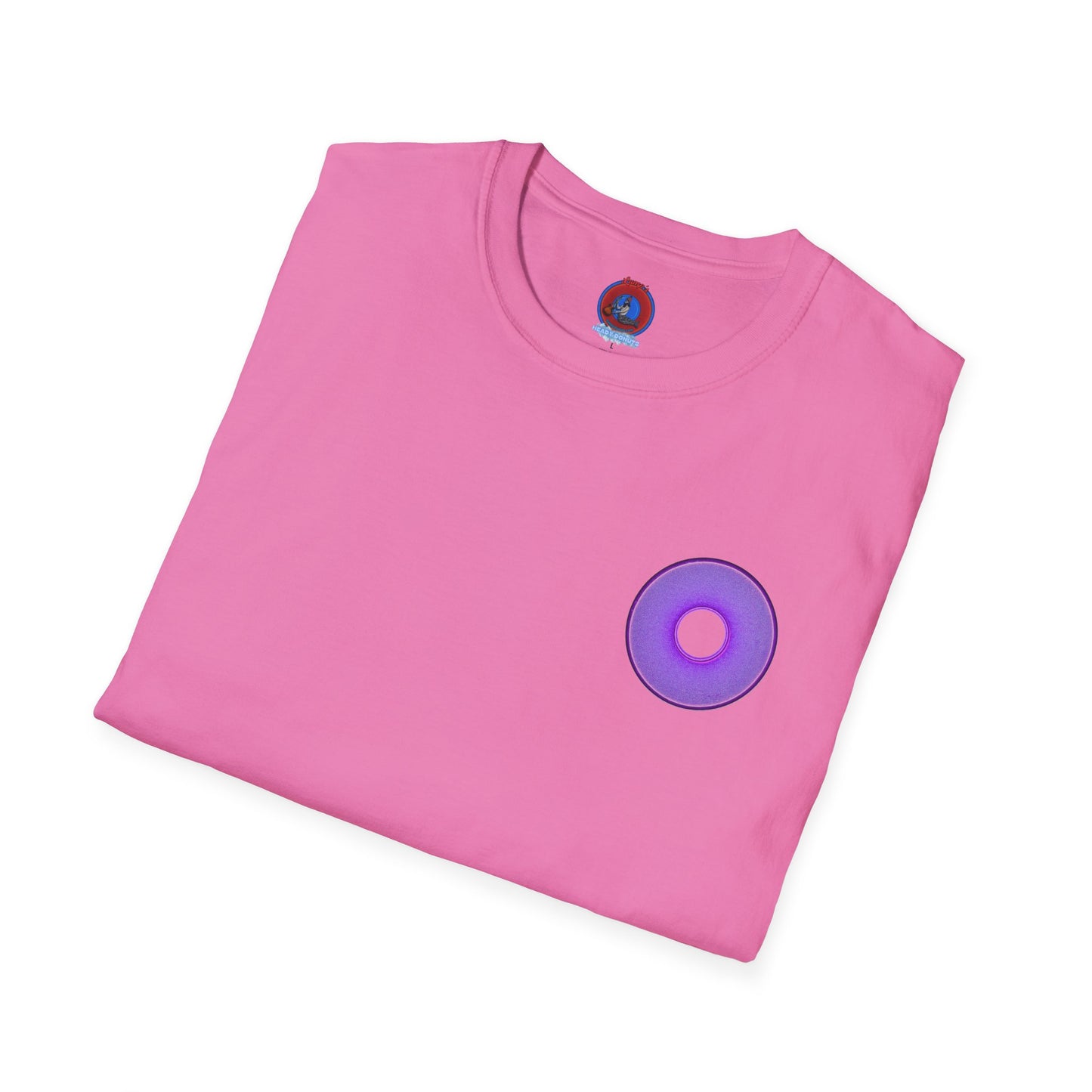 Classic Donut Tee - Unisex Soft-Style - "The Joker's Personal Tees - Troubadour Edition" - series 1.0 - variant 1 - purple donut