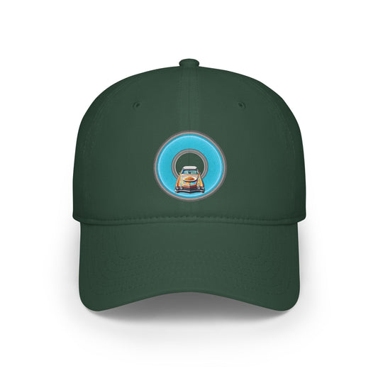 Lumpy Donut Baseball Cap - "Cadillac Rainbow Donut Cap" - variant 2 - light blue donut w/
