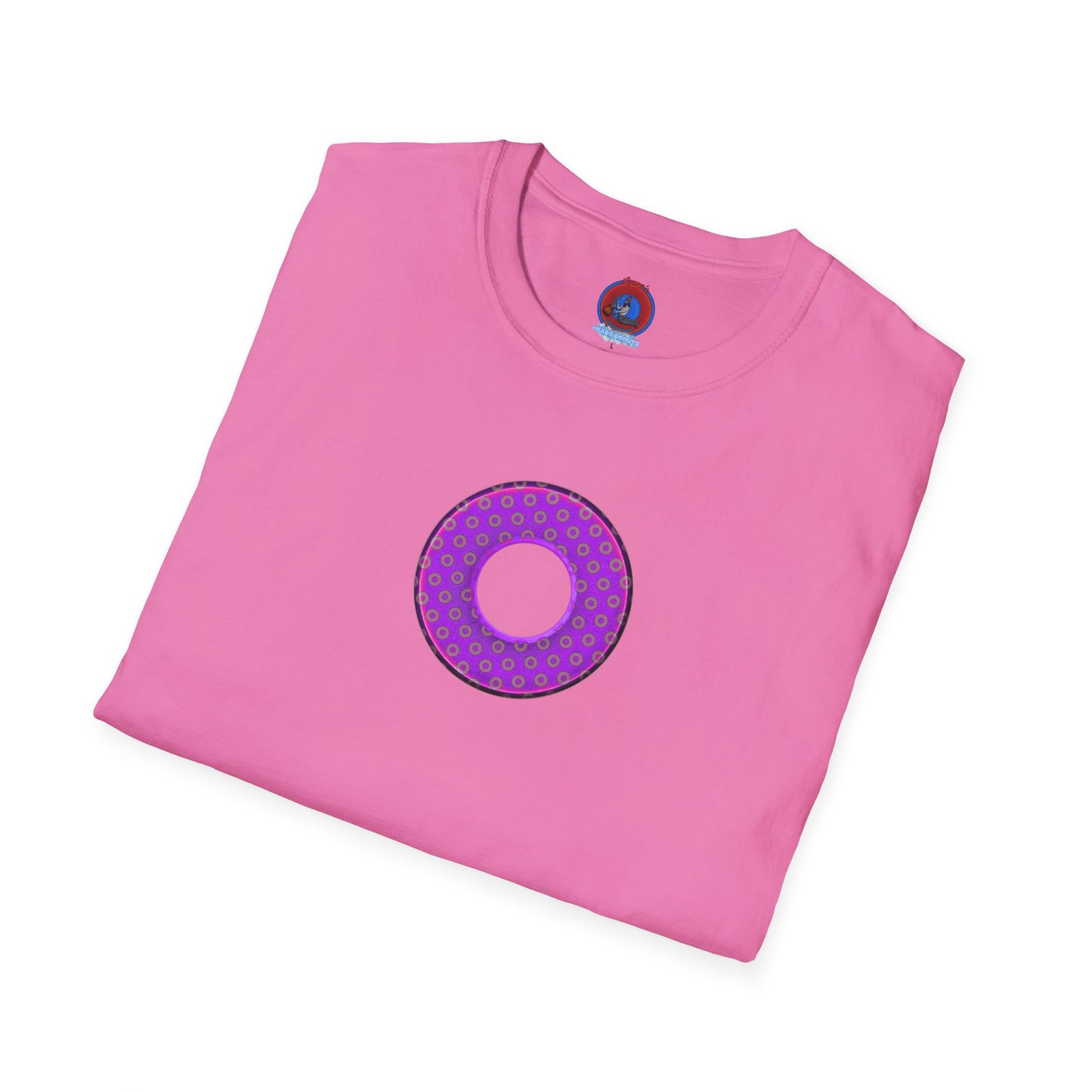 Plain Donuts/Unisex Soft-Style - "Plain Electric Paradoxical Donuts" - purple/mauve donuts