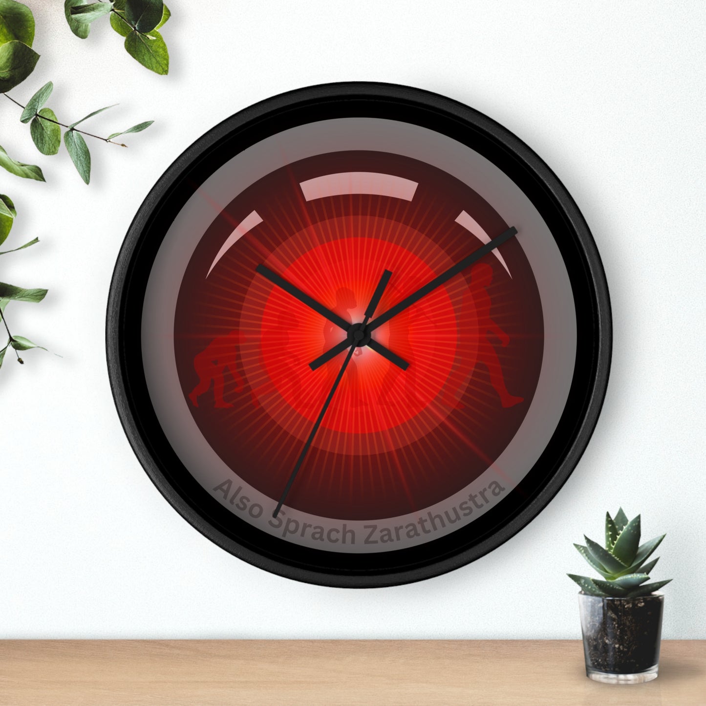 Lumpy Wall Clock - "2025: a Donut Odyssey" - variant 2 - Hal donut w/black background