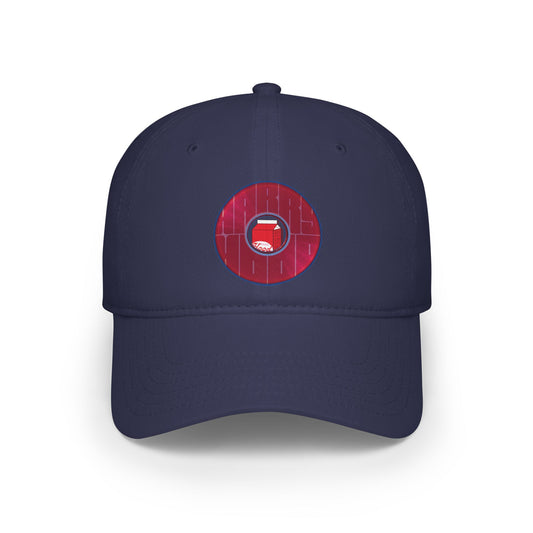 Donut Baseball Cap - "Harry Unofficial Donut Cap" - variant 2 - magenta/purple donut w/words