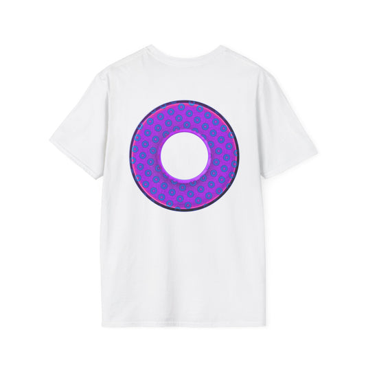 Plain Donuts/Unisex Soft-Style - "Plain Electric Paradoxical Donuts" - bright purple/royal blue donuts