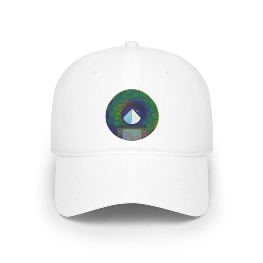 Lumpy Donut Baseball Cap - "Limestone Donut Caps So Large" - variant 8 - green hexadonut w/