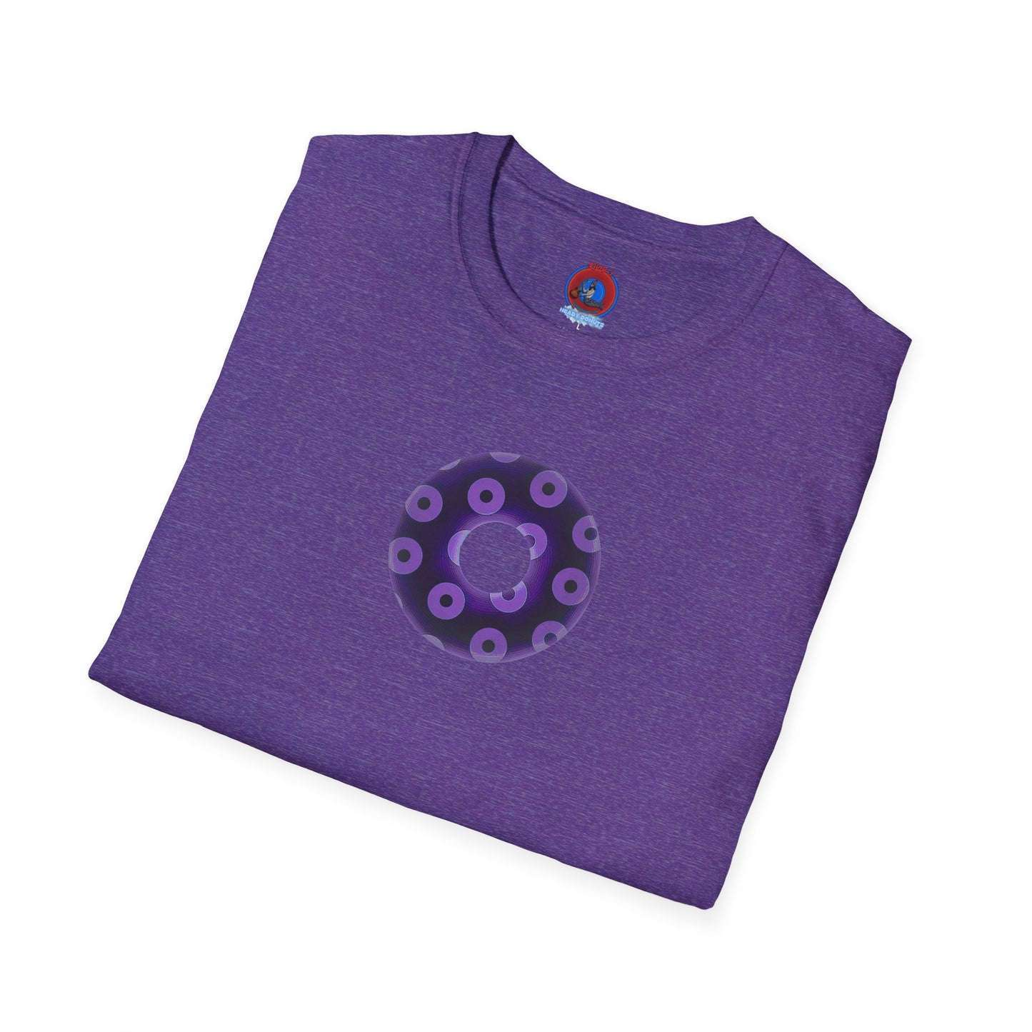 Plain Donuts/Unisex Soft-Style - "Plain Blimpy Paradoxical Donuts" - dark purple/light purple donuts