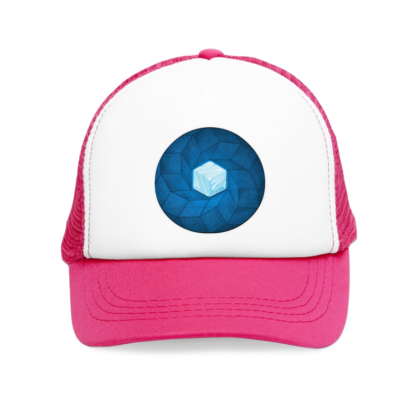 Lumpy Trucker Hat - "Ice Cub's Donut" -variant 2 - blue donut