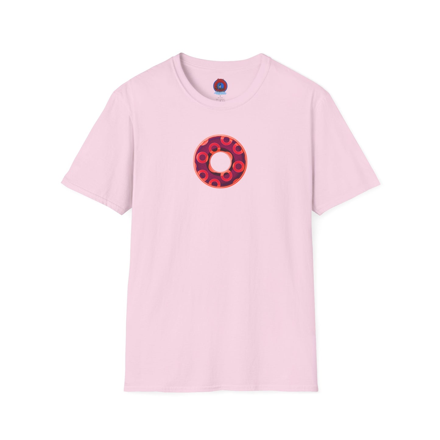 Plain Donuts/Unisex Soft-Style - "Plain Rustic Paradoxical Donuts" - bright red/burgundy donuts