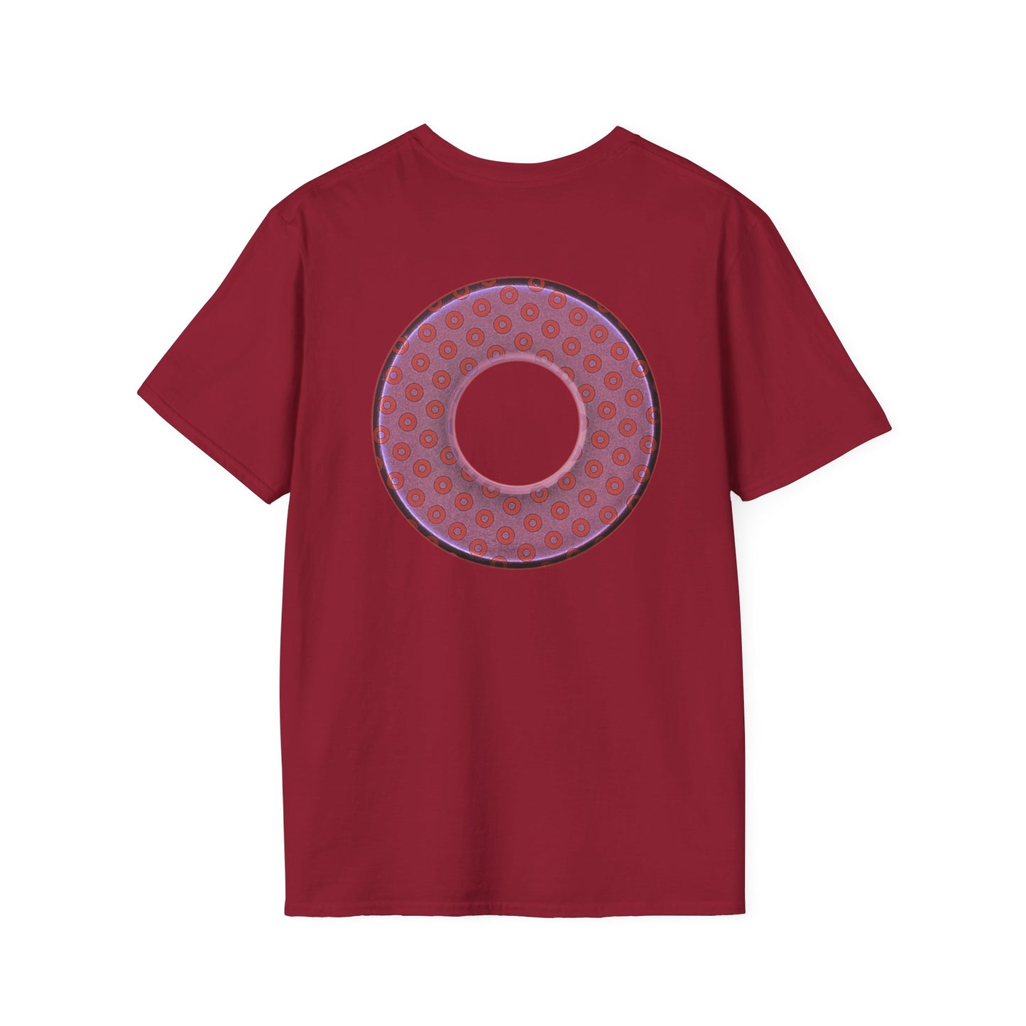 Plain Donuts/Unisex Soft-Style - "Plain Electric Paradoxical Donuts" - pink/mauve donuts