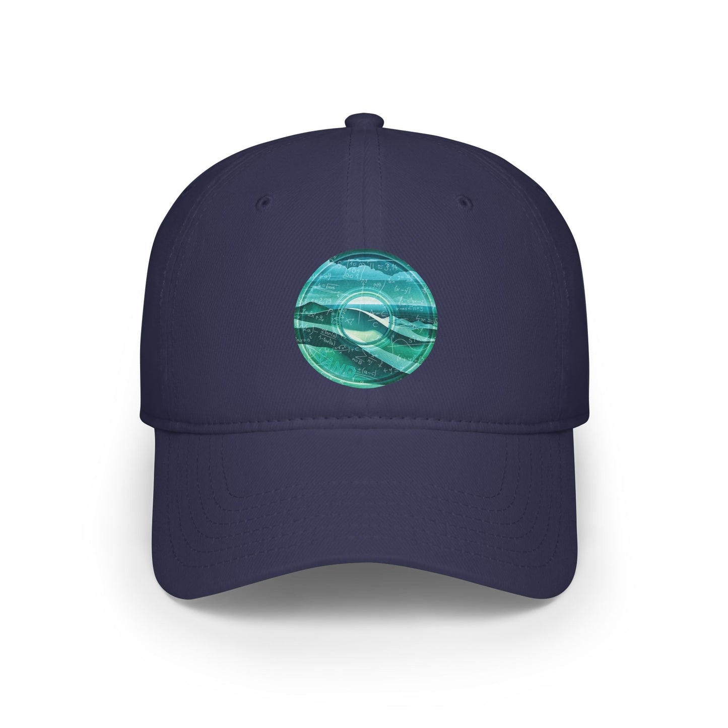 Lumpy Donut Baseball Cap - "The Equating Donut Cap" - green/teal pic donut w/