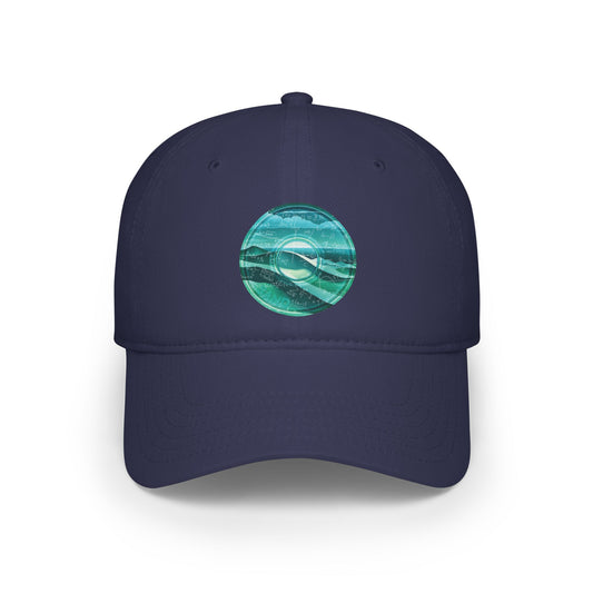 Lumpy Donut Baseball Cap - "The Equating Donut Cap" - green/teal pic donut w/