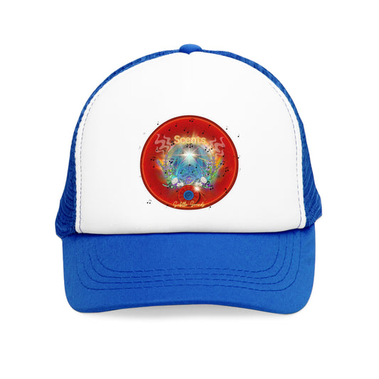 Lumpy Trucker Hat - "A View of a Hat that You Love" - red donut