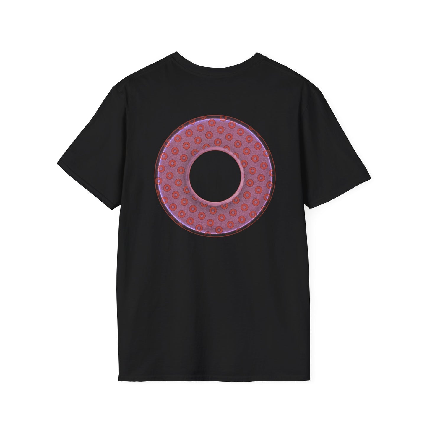 Plain Donuts/Unisex Soft-Style - "Plain Electric Paradoxical Donuts" - pink/mauve donuts