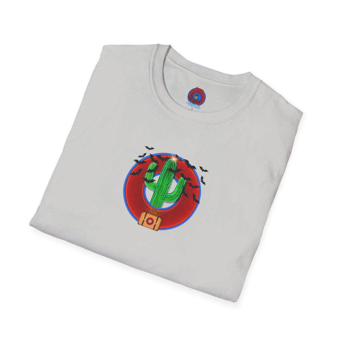 Classic Donut Tee - Unisex Soft-Style - "Raoul Duke's Sinfully Delicious Donut" - vivid red donut