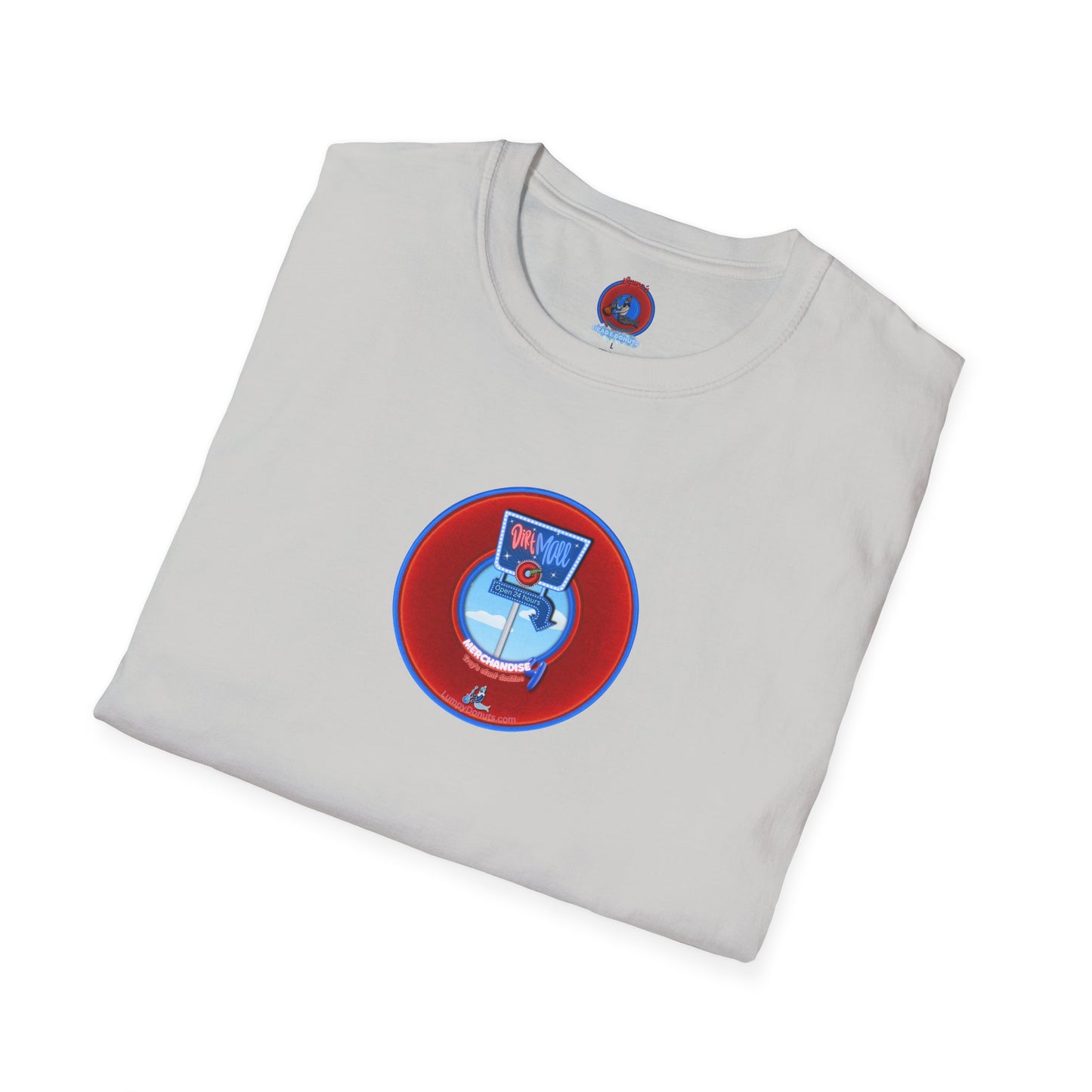 Classic Donut Tee - Unisex Soft-Style - "3rd Nipple Donut Tee" - vivid red dirt mall donut