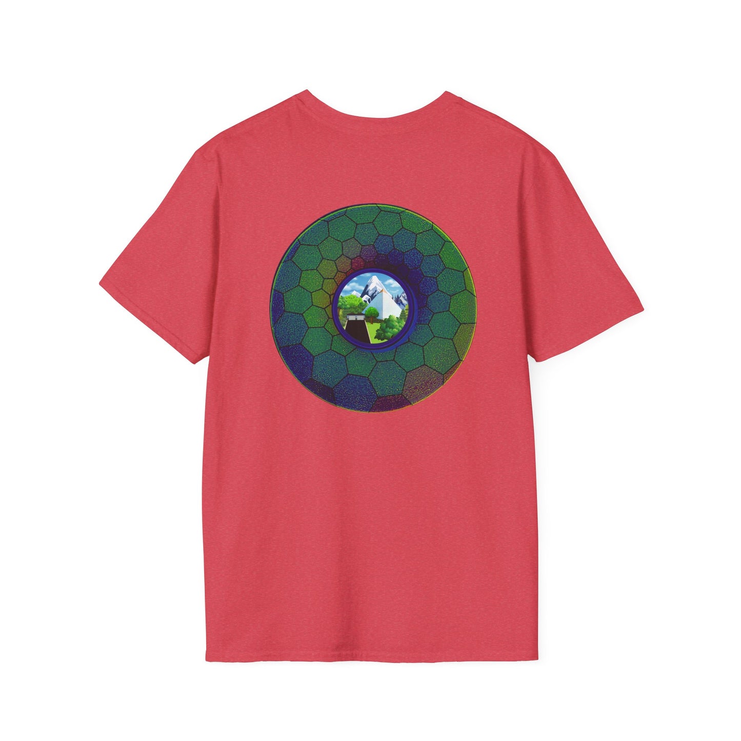 Classic Donut Tee - Unisex Soft-Style - "Mansions of South Park" - series 1.0 - variant 2 - green hexadonut