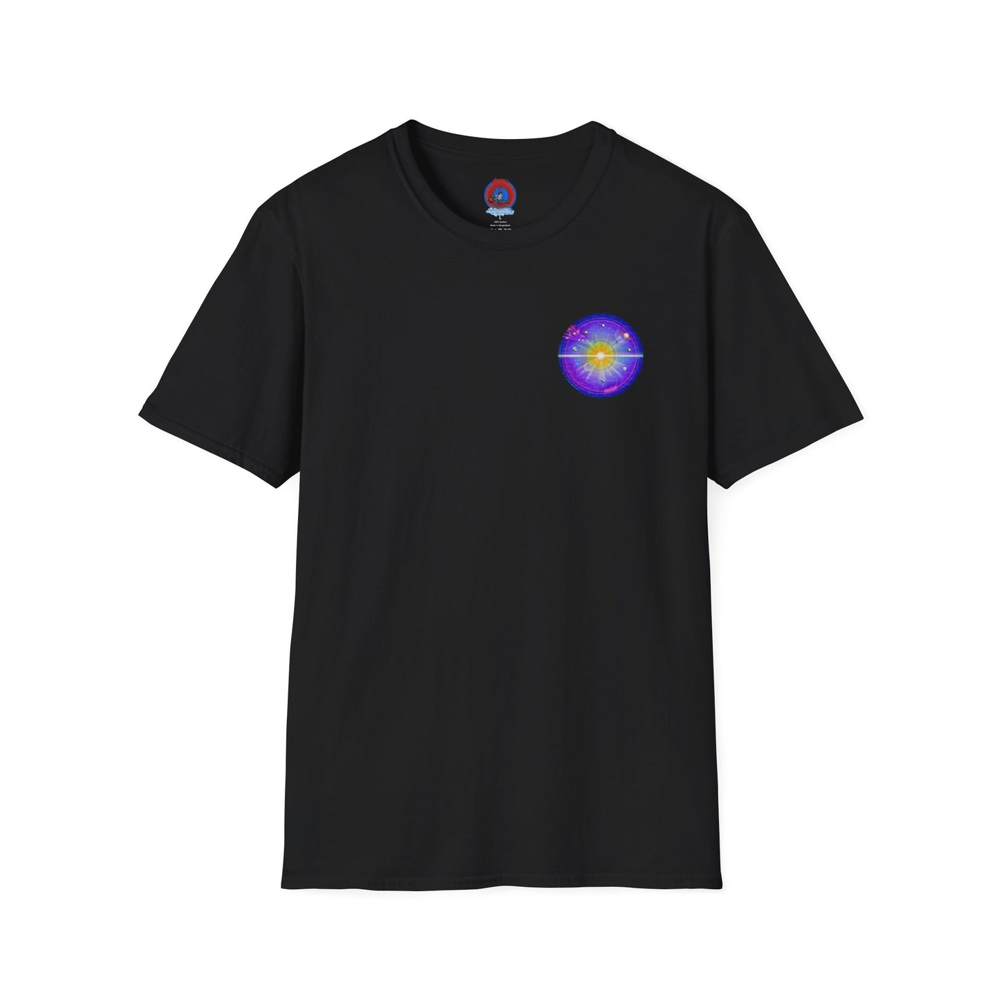 Classic Donut Tee - Unisex Soft-Style - "The Quite Profound Donut" - series 1.0  - blue/purple/magenta donut