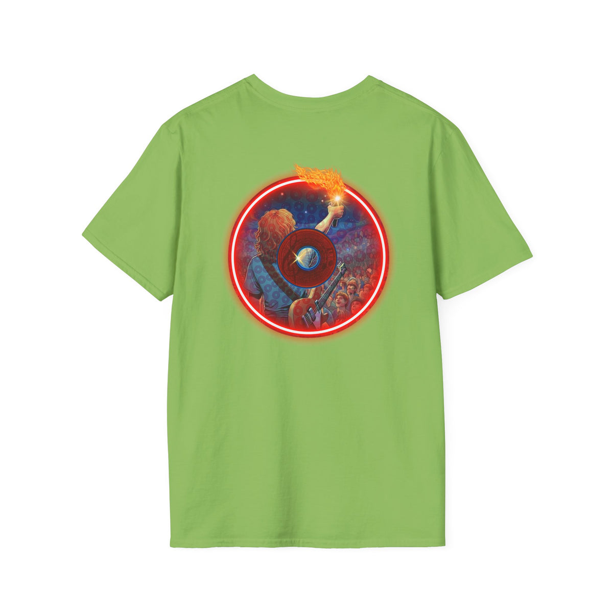 Classic Donut Tee - Unisex Soft-Style - "Torchbearer's Donut " - red donut