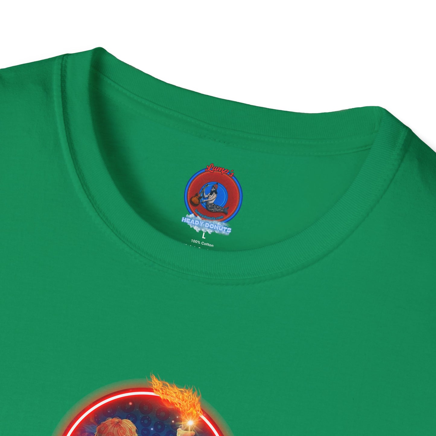 Classic Donut Tee - Unisex Soft-Style - "Torchbearer's Donut " - red donut
