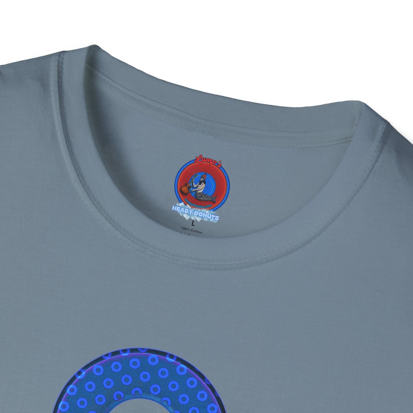 Plain Donuts/Unisex Soft-Style - "Plain Electric Paradoxical Donuts" - royal blue/dark blue donuts