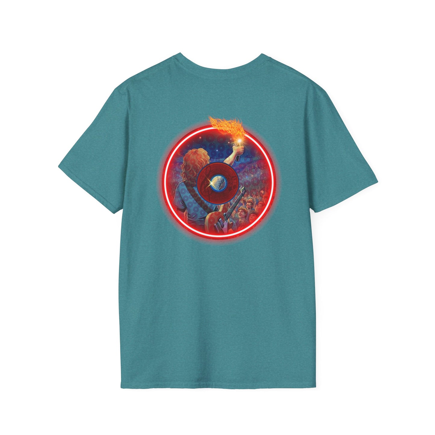 Classic Donut Tee - Unisex Soft-Style - "Torchbearer's Donut " - red donut