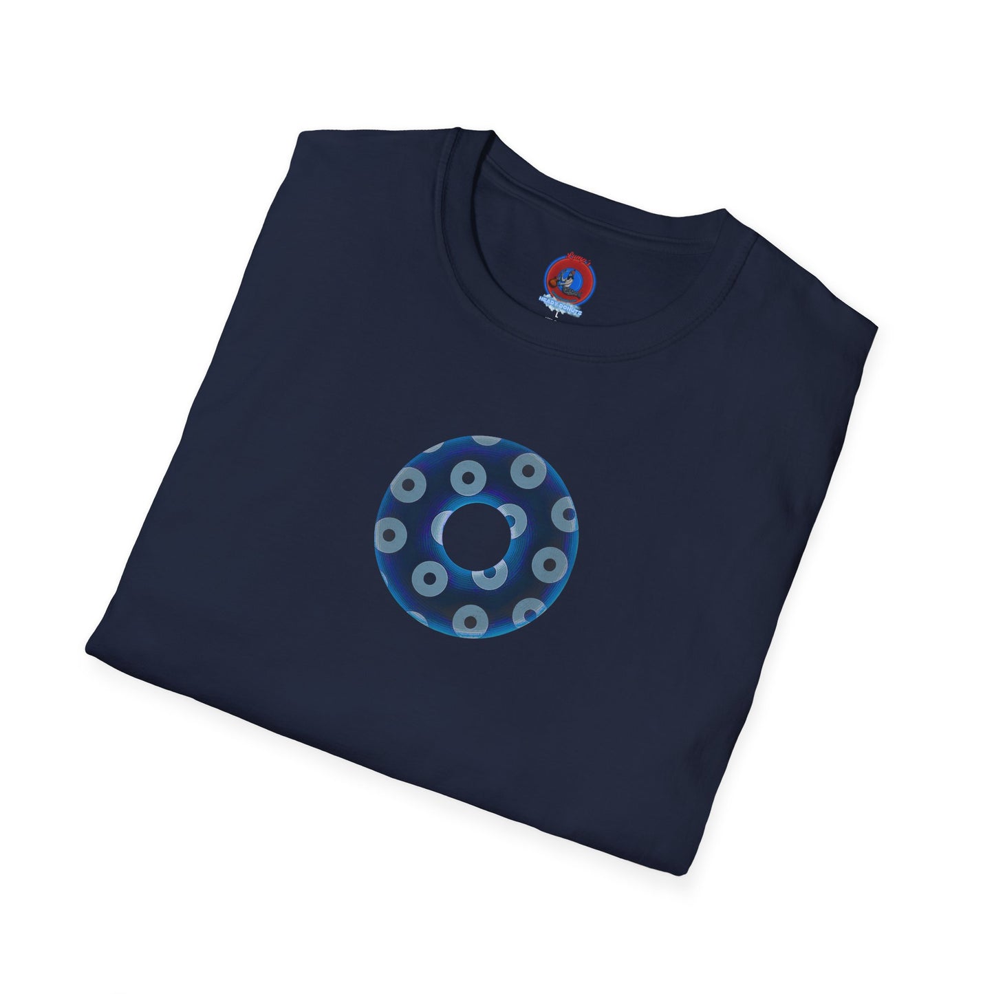 Plain Donuts/Unisex Soft-Style - "Plain Blimpy Paradoxical Donuts" - dark blue/gray donuts