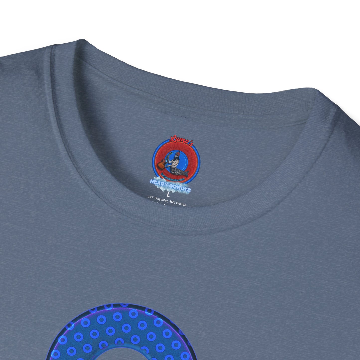 Plain Donuts/Unisex Soft-Style - "Plain Electric Paradoxical Donuts" - royal blue/dark blue donuts