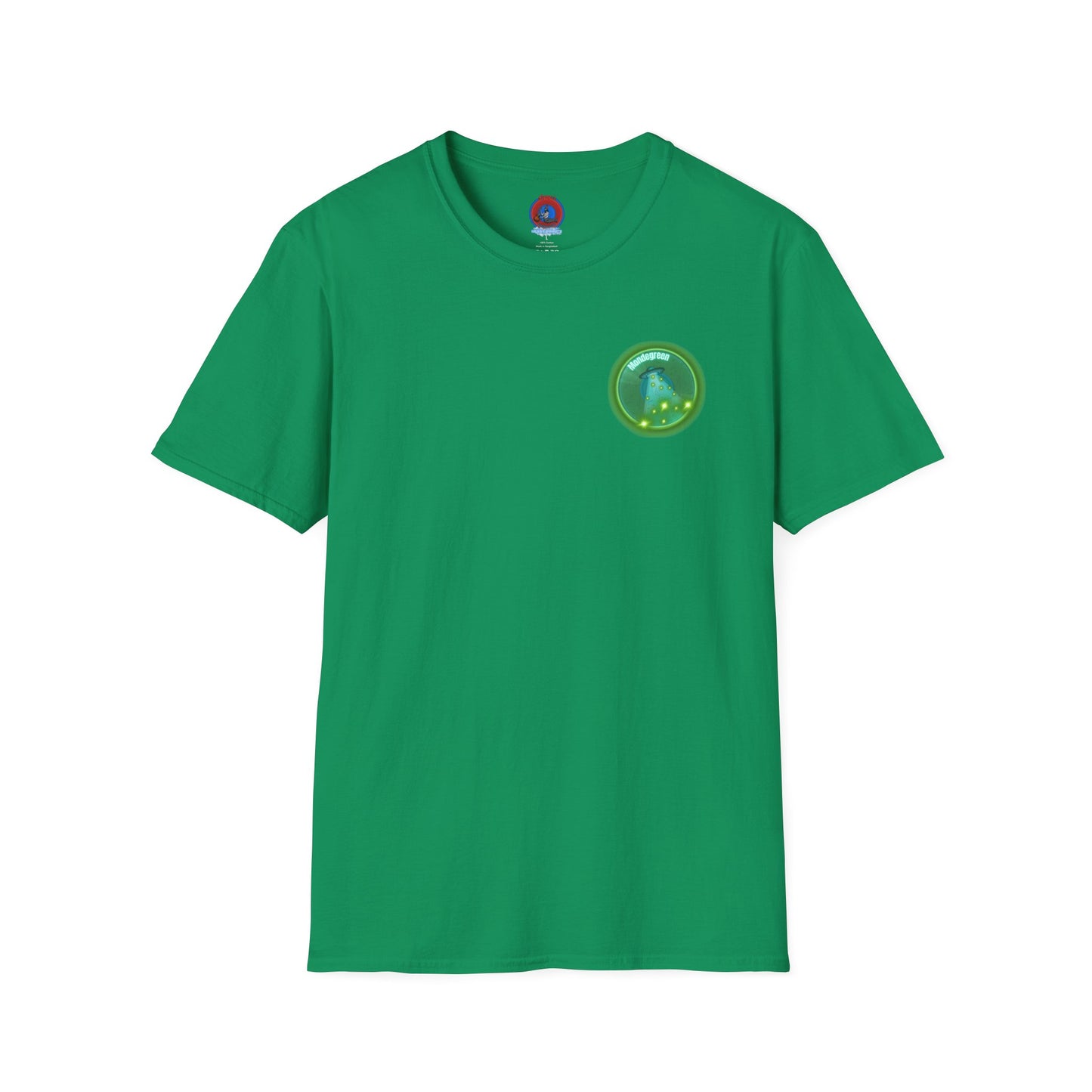 Classic Donut Tee - Unisex Soft-Style - "Close Encounters of the Delaware kind - Mondegreen Donut"  " variant 1 - green donut