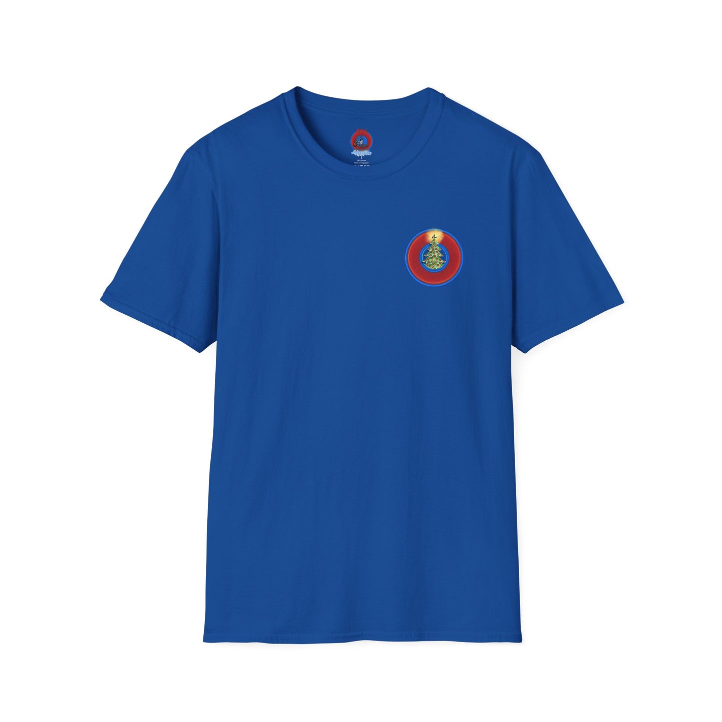 Classic Donut Tee - Unisex Soft-Style - "It's Always Phishmas in Philly" - rustic red/blue donut